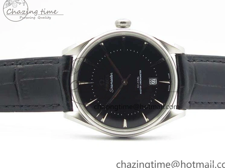 0124 AllSeason Seamaster Edizione Venezia SS Best Edition Black Dial On Leather Strap A 8122